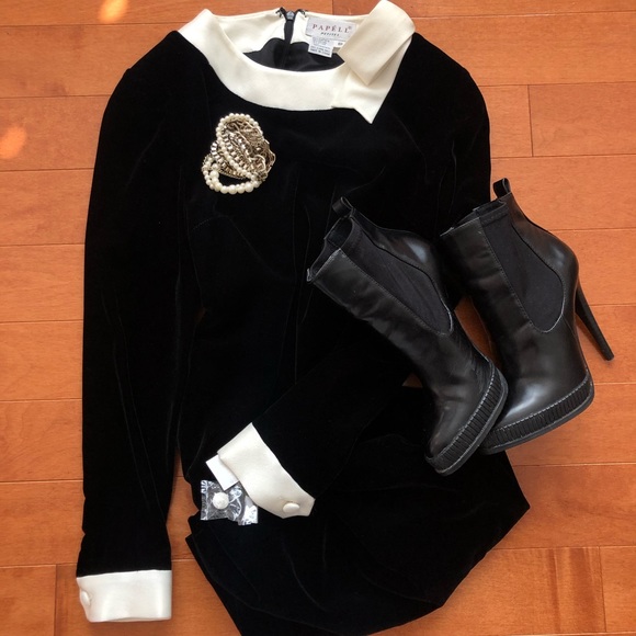 HOST PICK ✨ Vintage Papell Petites Velvet Dress - Picture 7 of 7